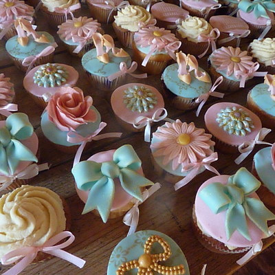Sweet Romantic Pastel Cupcakes