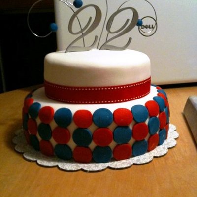 Red White And Blue Cake