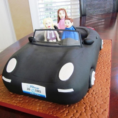 Porsche Anniversary Cake From Sweet Discoveries