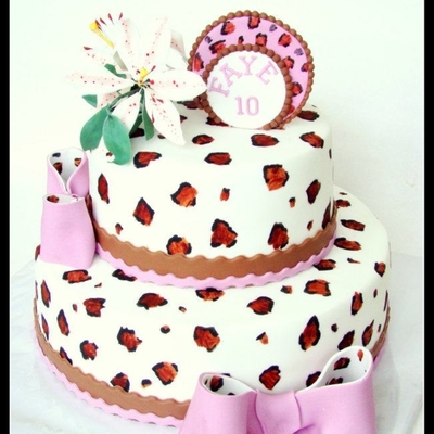 Leopard Print Cake