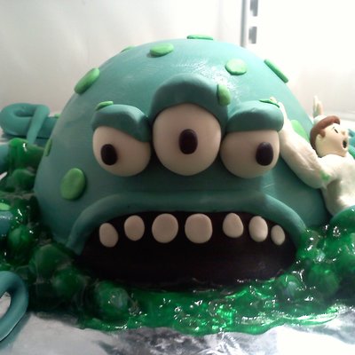 Swamp Monster Cake