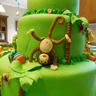 A Little Monkey Turning Cartwheels