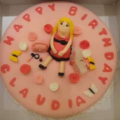 Preggy Woman's Birthday Cake