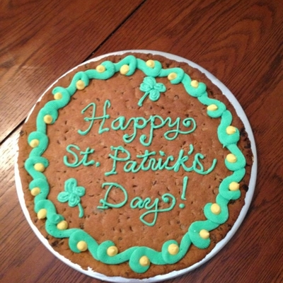 St Patrick's Day Giant Cookie