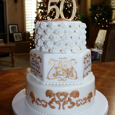 When One Gets To The 50Th Wedding Anniversary There Better Be A Big Beautiful Cake At The End Taahhh Daaahhh Lol This Cake Was Super Fun