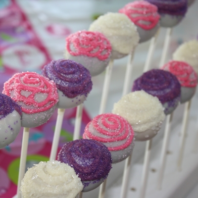 Barbie Rose Cake Pops