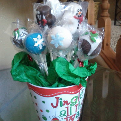 Fun Holiday Cake Pop Gift