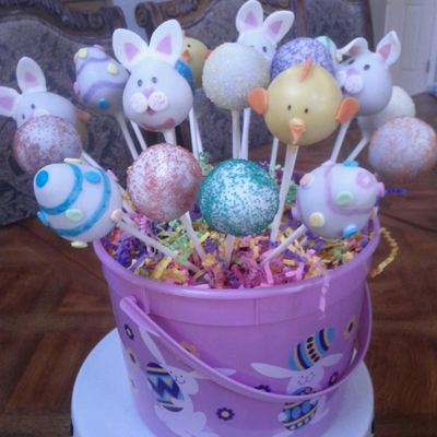 Easter Cake Pop Basket