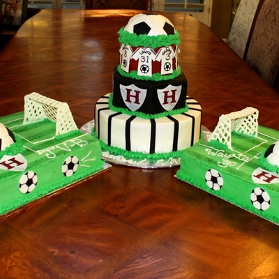 High School Soccer Banquet Cakes