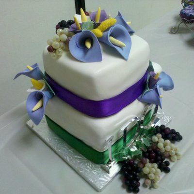 My First Ever Wedding Cake (Oct 2009)