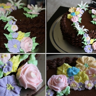 Chocolate Basket Weave Cake