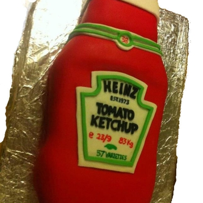 Heinz Tomato Ketchup Bottle Cake