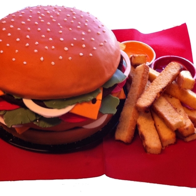 Cheeseburger With Fries