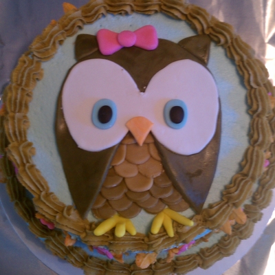 Owl Birthday Cake