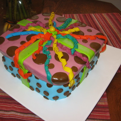 Birthday Gift Box Cake
