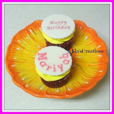 Vanilla Cupcakes Filled With Caramel And Caramel Buttercream Frosting.