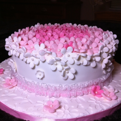 Lots Of Flowers Cake