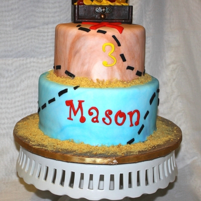 Pirate Themed Birthday Cake