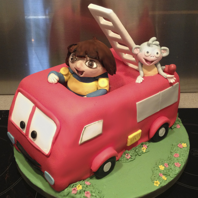 Dora And Boots On Their Way To A Fire