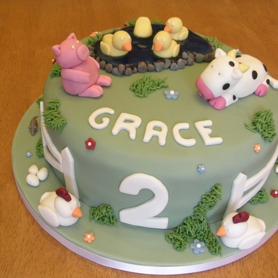 Farm Birthday Cake