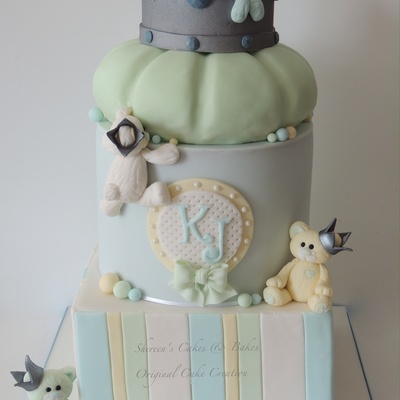 Teddy Christening Cake