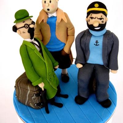 Tintin, Captain Haddock And Professor
