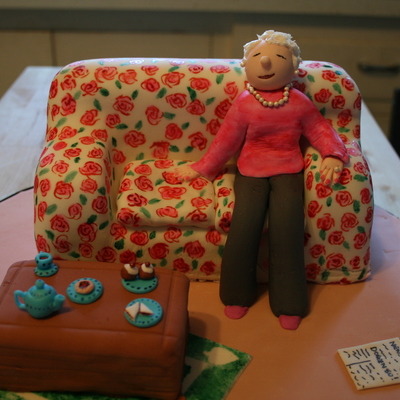 Couch Cake For 80Th Birthday