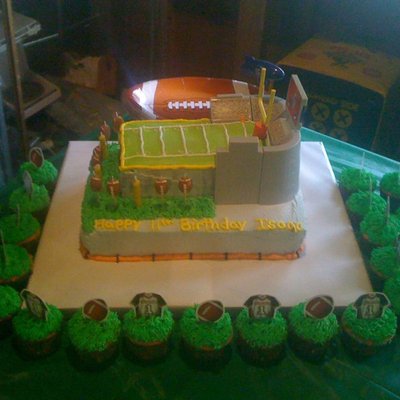 Football Stadium Cake