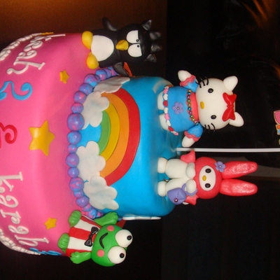 Hello Kitty And Sanrio-Themed Cake