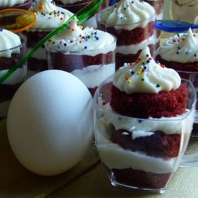 Red Velvet Cake Shots