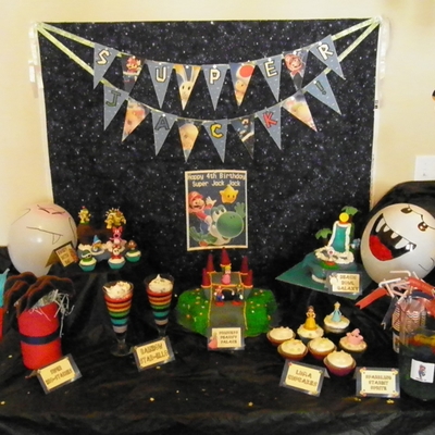 Super Mario Galaxy Birthday Cakes