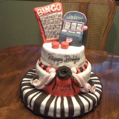 Gambler Birthday Cake