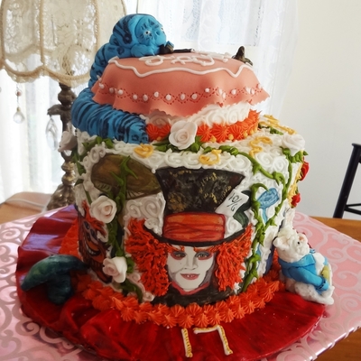 Alice In Wonderland Mad Hatter Cake