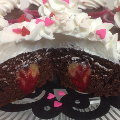 Bleeding Heart Cupcakes