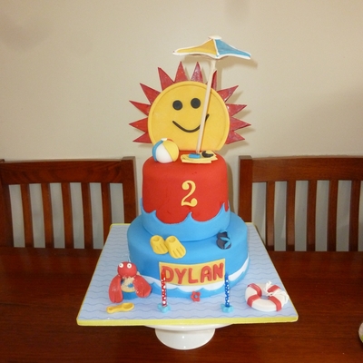 Sunshine Cake For My Son's Beach Party