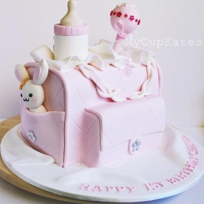 Pink Nappy Bag Cake