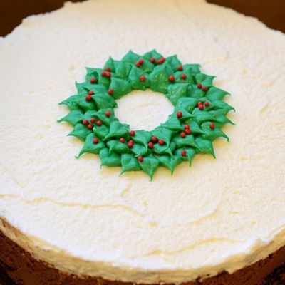 Christmas Triple Chocolate Mousse Cake