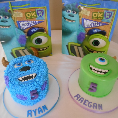 Monsters Inc Cakes For A Set Of Twins