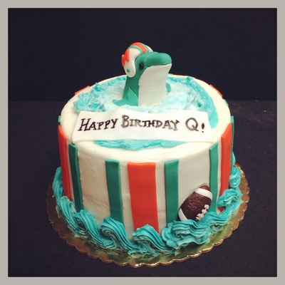 Miami Dolphins Birthday Cake