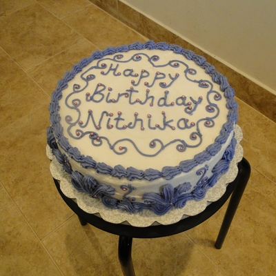 Purple Birthday Cake