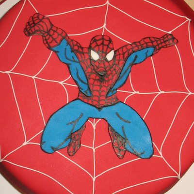 My First Spiderman Cake