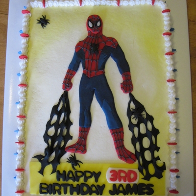 Spiderman For 3 Year Old James!