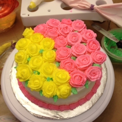 Basic Decorating Class Final Cake