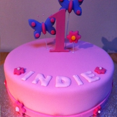 Girls 1St Birthday Cake