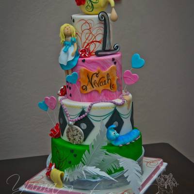 Alice In Wonderland Cake