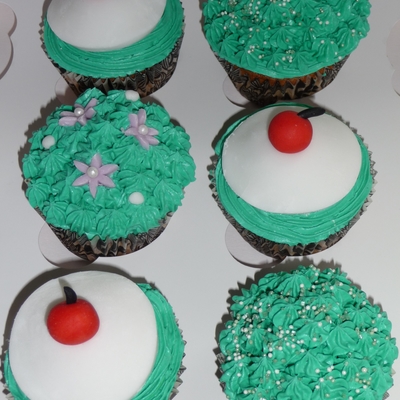 Cherry Garden Cupcakes