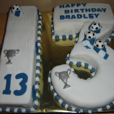 Number 13 - Football Theme