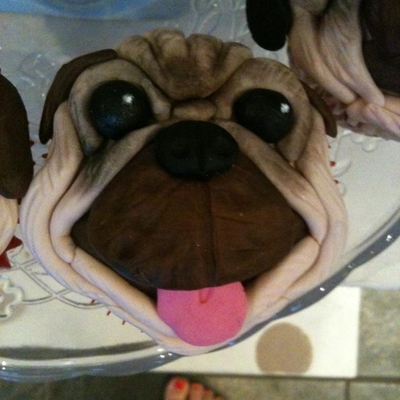 Pug Cupcakes