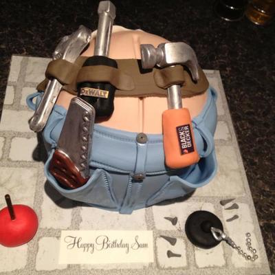 Plumbers Bum Cake