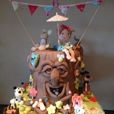 Chocolate Fugde Stacked Tree Cake Inspired By Debbie Browns Version Made For My Little Girls 6Th Birthday